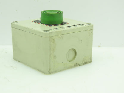 Telemecanique XAFG19001-6080062 Pushbutton Control Panel Box 3x3" Start Green