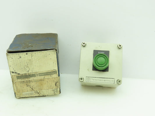 Telemecanique XAFG19001-6080062 Pushbutton Control Panel Box 3x3" Start Green