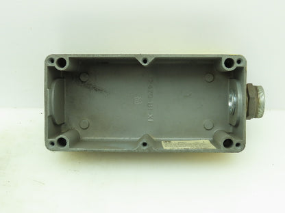 Allen Bradley 800T-3TZ Push Button Enclosure 3 Hole Green & Indicator Light