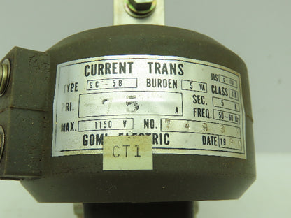 Gomi GC-5B Electric Current Trans JIS C-1731 CLASS 1.0 Okuma 75A