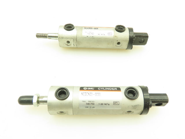 SMC NCGCN20-0050 Pneumatic Cylinder .5" Stroke 3/4" Bore Lot of 2