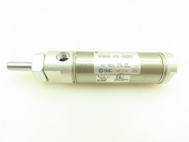 SMC NCMB106-0150-XA00BE2 Pneumatic Plunger Cylinder 1.5"Stroke 1-1/16"B Lot of 2