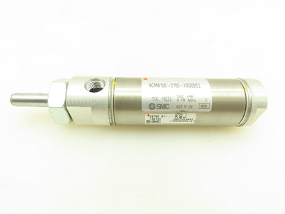 SMC NCMB106-0150-XA00BE2 Pneumatic Plunger Cylinder 1.5"Stroke 1-1/16"B Lot of 2