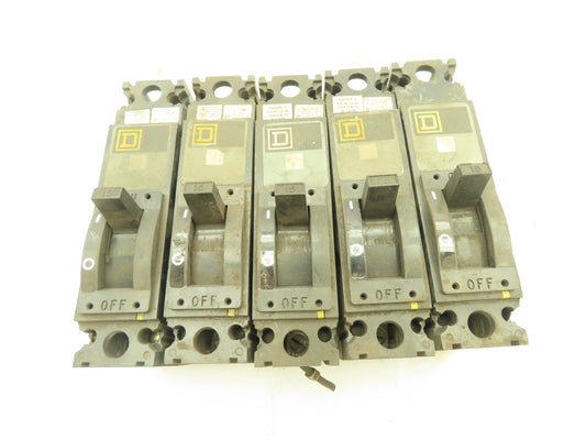 Square D FAL12015 Circuit Breaker 15A 120V 1-Pole  LOT OF 5