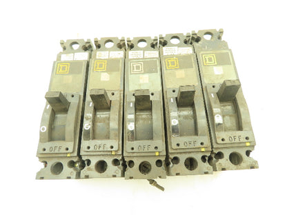 Square D FAL12015 Circuit Breaker 15A 120V 1-Pole  LOT OF 5