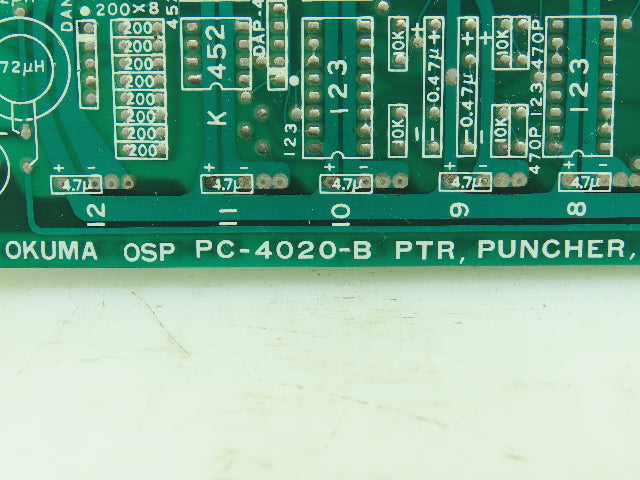 Okuma PC-4020-B / E4806-032-246-B OSP PTR Puncher Printer ASR Circuit Board