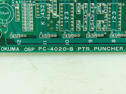 Okuma PC-4020-B / E4806-032-246-B OSP PTR Puncher Printer ASR Circuit Board