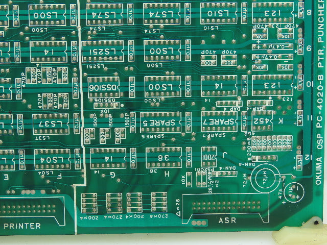 Okuma PC-4020-B / E4806-032-246-B OSP PTR Puncher Printer ASR Circuit Board
