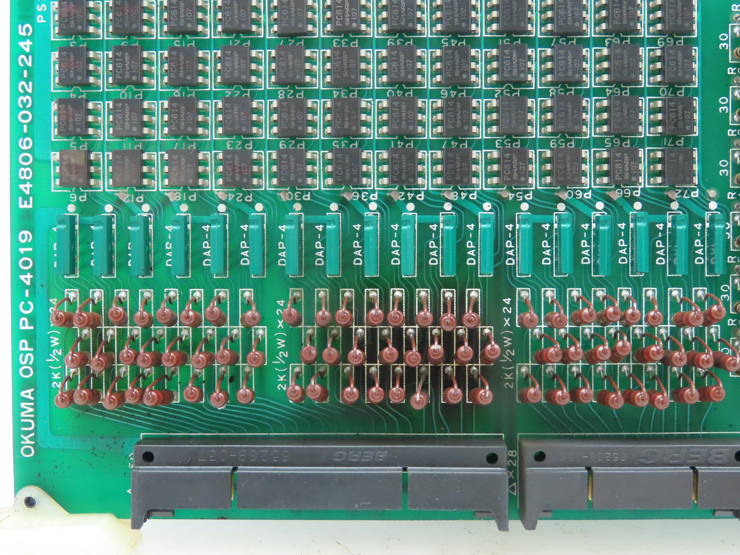 Okuma E4806-032-245 PC-4019 E/C I/O Tsuika OSP Input Output Circuit Board