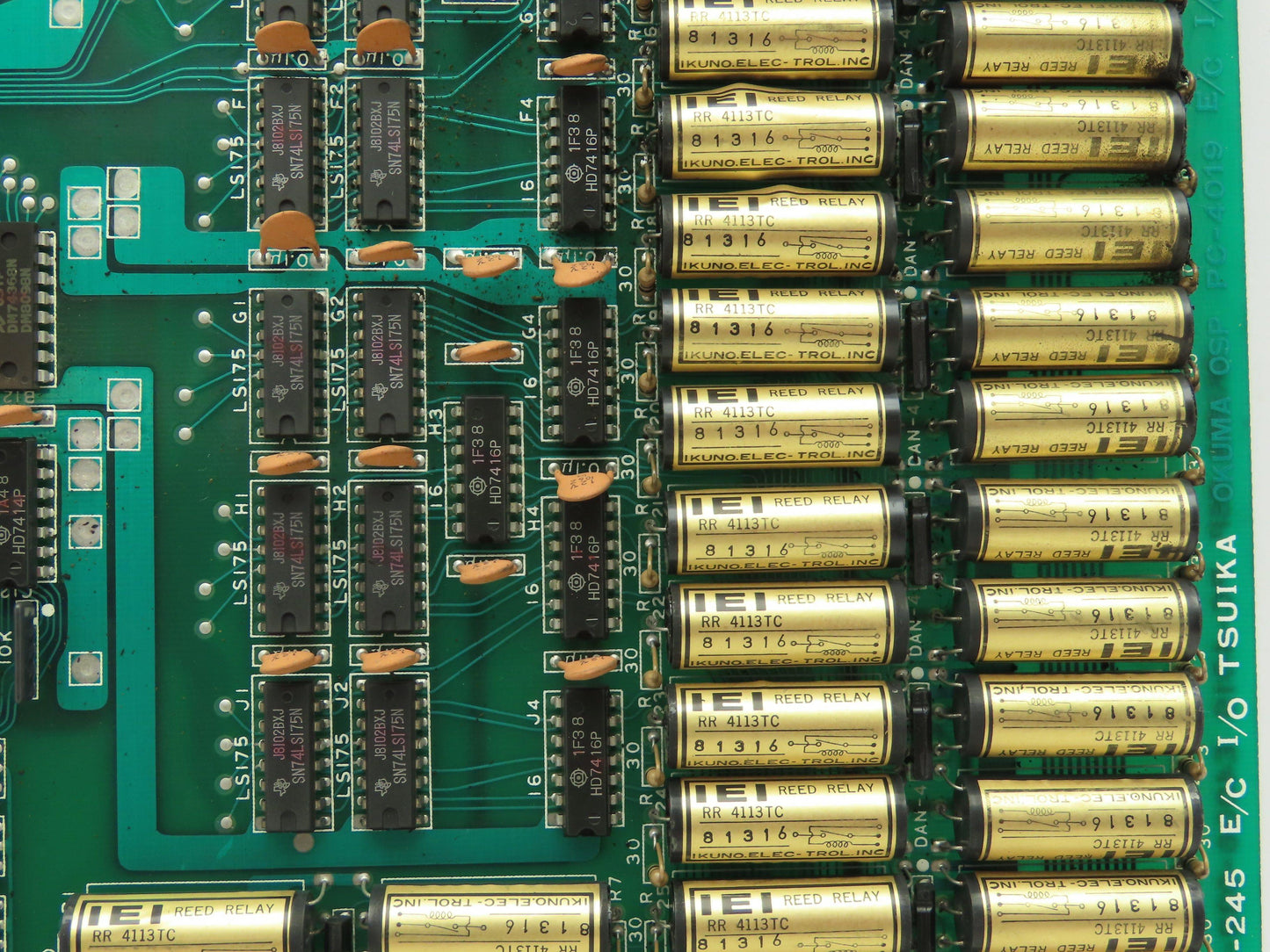 Okuma E4806-032-245 PC-4019 E/C I/O Tsuika OSP Input Output Circuit Board
