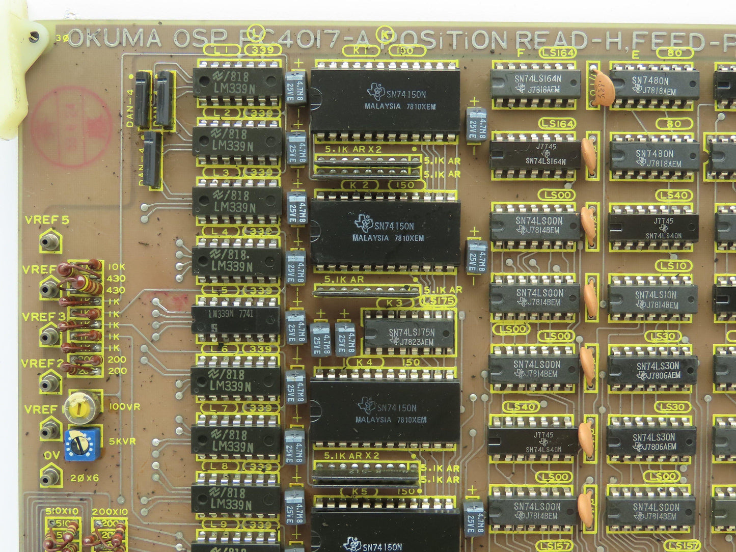Okuma PC4017-A E4806-045-013-A OSP Position Read-H Feed-P PTR Circuit Board