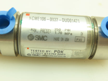 SMC NCME106-037-DU001471 Pneumatic Air Cylinder 1-1/16"Bore .37"Stroke Lot of 3