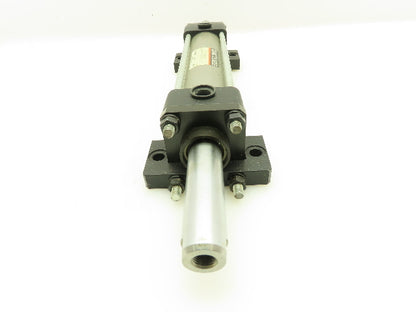 SMC NCA1WS200-01-0413US Double Rod Pneumatic Air Cylinder 2"Bore 1"Stroke