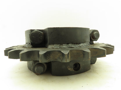 #100 Roller Chain Split C-Hub Sprocket 1.25" Pitch 26 Teeth 3-7/16" Keyed Bore