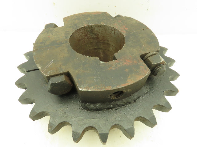 #100 Roller Chain Split C-Hub Sprocket 1.25" Pitch 26 Teeth 3-7/16" Keyed Bore