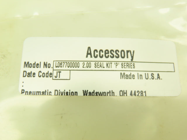 Parker L067700000 Seal Kit for 2" P Series Pneumatic Cylinder Lot of 2 kits