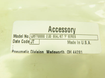 Parker L067700000 Seal Kit for 2" P Series Pneumatic Cylinder Lot of 2 kits