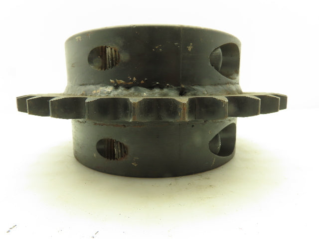 #80 Roller Chain Split C-Hub Sprocket 1" Pitch 32 Teeth 4-7/16" Keyed Bore