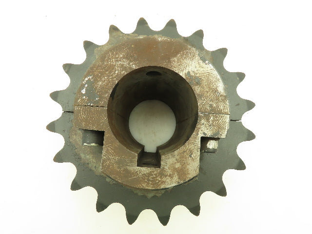 Martin #120 Roller Chain Split C-Hub Double Row Sprocket 20T 3-7/16" Keyed Bore
