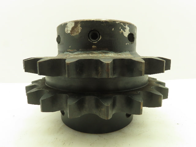 Martin #120 Roller Chain Split C-Hub Double Row Sprocket 20T 3-7/16" Keyed Bore