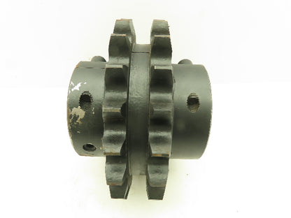 Martin #120 Roller Chain Split C-Hub Double Row Sprocket 20T 3-7/16" Keyed Bore