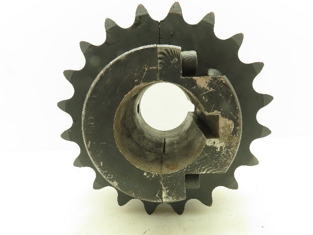 Martin #120 Roller Chain Split C-Hub Double Row Sprocket 20T 3-7/16" Keyed Bore
