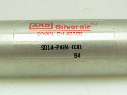 ARO SD14-P4B4-030 Silverair Pneumatic Double Acting Cylinder 1-1/4"Bore 3"Stroke