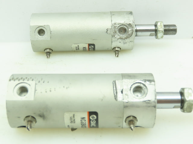 SMC NCGBA32-0100 Numatic Double Acting Cylinder 1-1/4"Bore 1"Stroke  LOT OF 2