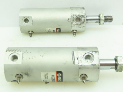 SMC NCGBA32-0100 Numatic Double Acting Cylinder 1-1/4"Bore 1"Stroke  LOT OF 2
