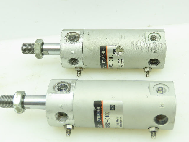 SMC NCGBA32-0100 Numatic Double Acting Cylinder 1-1/4"Bore 1"Stroke  LOT OF 2