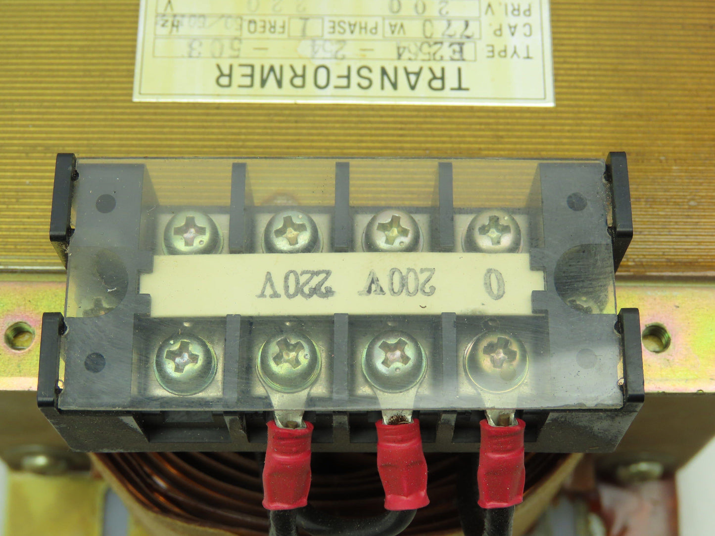 Gomi E2564-254-503 Transformer 200/220VAC Pri 15-28-100/110V Sec. 770VA 1 Ph