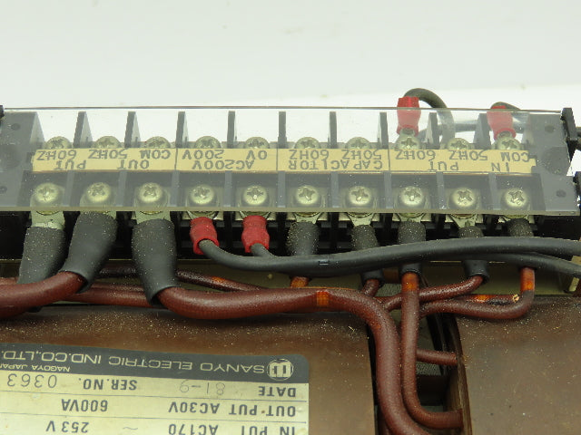 Okuma E 0451-292-033 Sanyo AVR Unit Transformer 170-253VAC Pri 30VAC Sec  1Ø