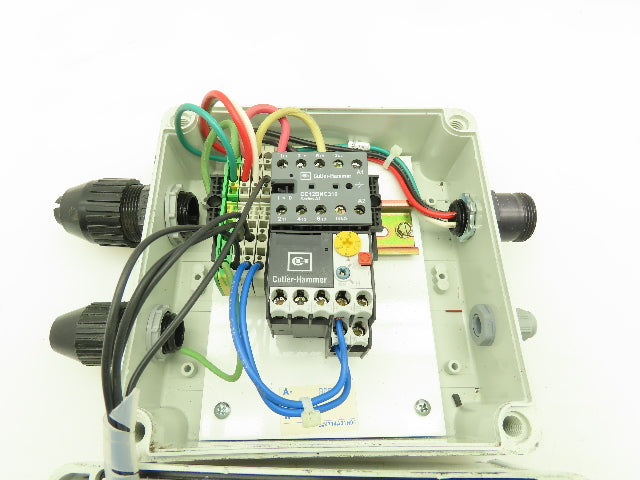 Cutler Hammer CE12BNC310 Motor Starter 1-1.6 FLA 3Ø 6 x 6" Enclosure 24VDC Coil