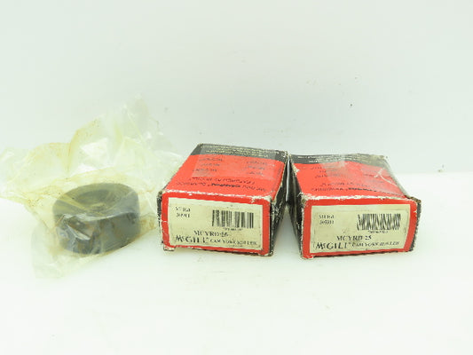 McGill MCYRD-25 Yoke Cam Follower Track Roller Bearing 25mm Bore  LOT OF 2
