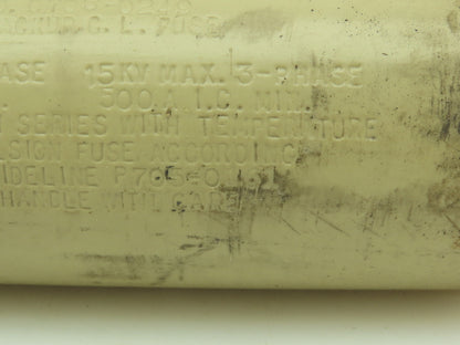 Chance C705-0249 Backup Current Limiting Fuse 8.3KV Max 1-Phase 15KV Max 3-Phase