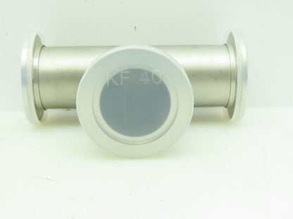 Agilent KT01500246 Tee NW40 Klamp Flange Fitting Stainless Steel 1.5"