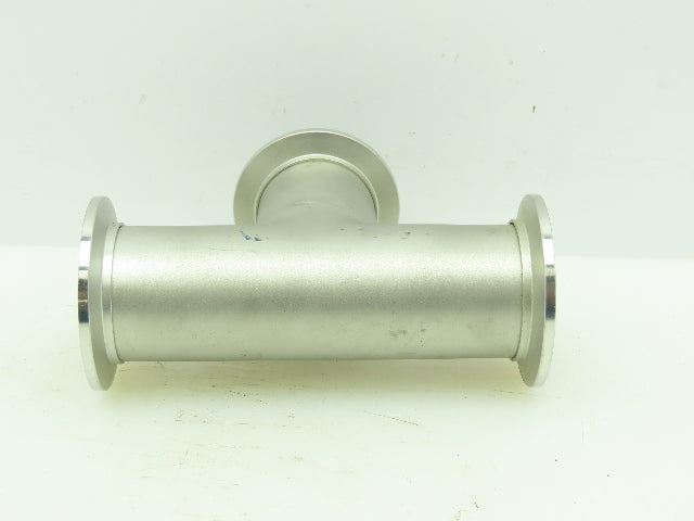 Agilent KT01500246 Tee NW40 Klamp Flange Fitting Stainless Steel 1.5"
