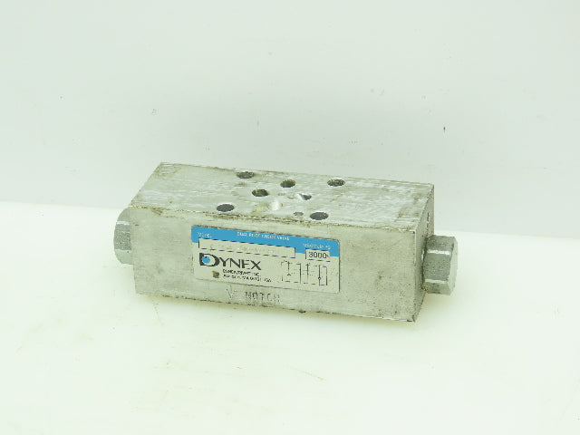 Dynex S8642-D03-AB-V-21 Hydraulic Dual Check Sandwich Valve 12GPM  3000 PSI D03