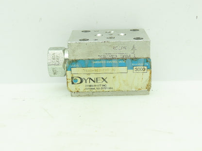 Dynex S8640-D03-P-V-20 Hydraulic Inlet Pressure Sandwich Check Valve 3000PSI D03