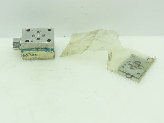 Dynex S8640-D03-P-V-20 Hydraulic Inlet Pressure Sandwich Check Valve 3000PSI D03