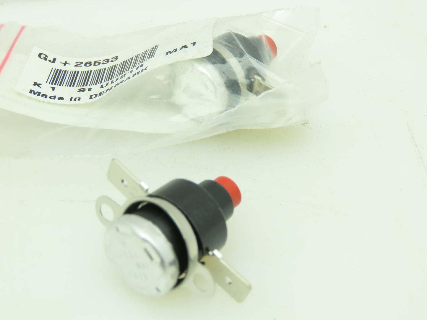 Glunz & Jensen 26533 Temp Switch Manual Reset 23EN123 GJ+26533-C00:DK Lot of 2