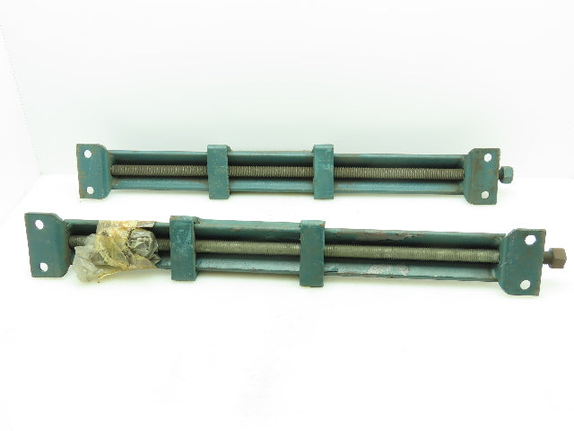 Heavy Duty Steel Screw Adjustable Foot Mount Electric Motor Base Rails 4" x 28"