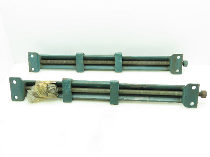 Heavy Duty Steel Screw Adjustable Foot Mount Electric Motor Base Rails 4" x 28"