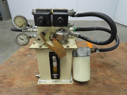 Vickers V10-1P6P-1C20 Hydraulic Vane Pump 1.5Gal Reservoir D3W3CY Control Valves