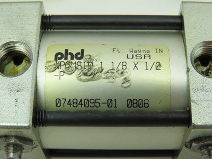 PHD NPGMS10 Pneumatic Double Acting Air Cylinder 1-1/8"Bore 1/2"Stroke LOT OF 2