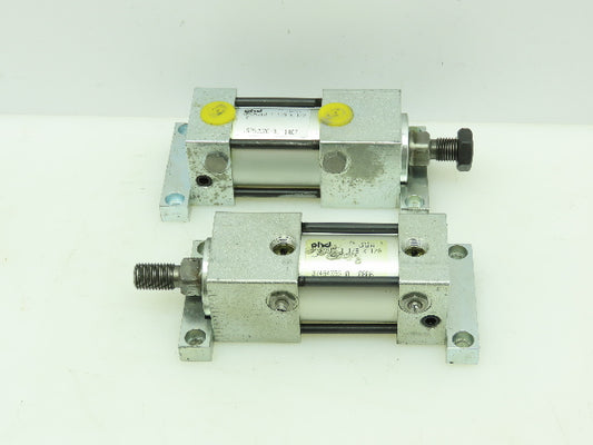 PHD NPGMS10 Pneumatic Double Acting Air Cylinder 1-1/8"Bore 1/2"Stroke LOT OF 2
