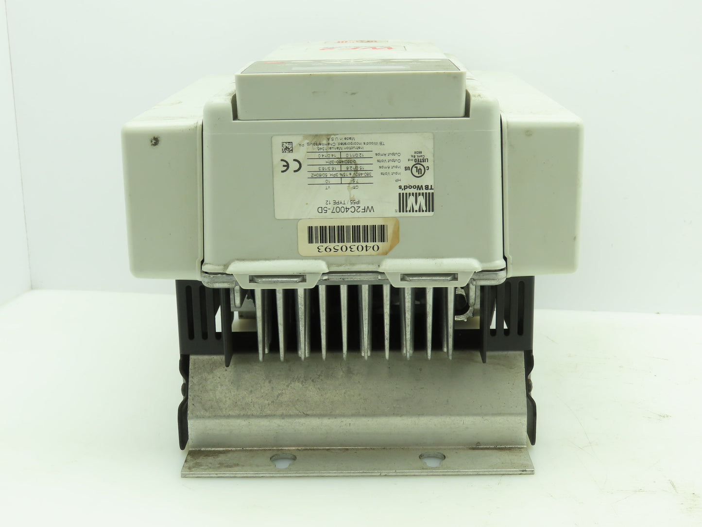 T B Woods WF2C4007-5D AC Drive Sensorless Vector Drive 7.5HP 460V WF2 E-Trac
