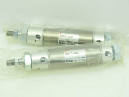SMC NCME125-0200C Pneumatic Double Acting Air Clinder 1-1/4"Bore 2"Str LOT OF 2