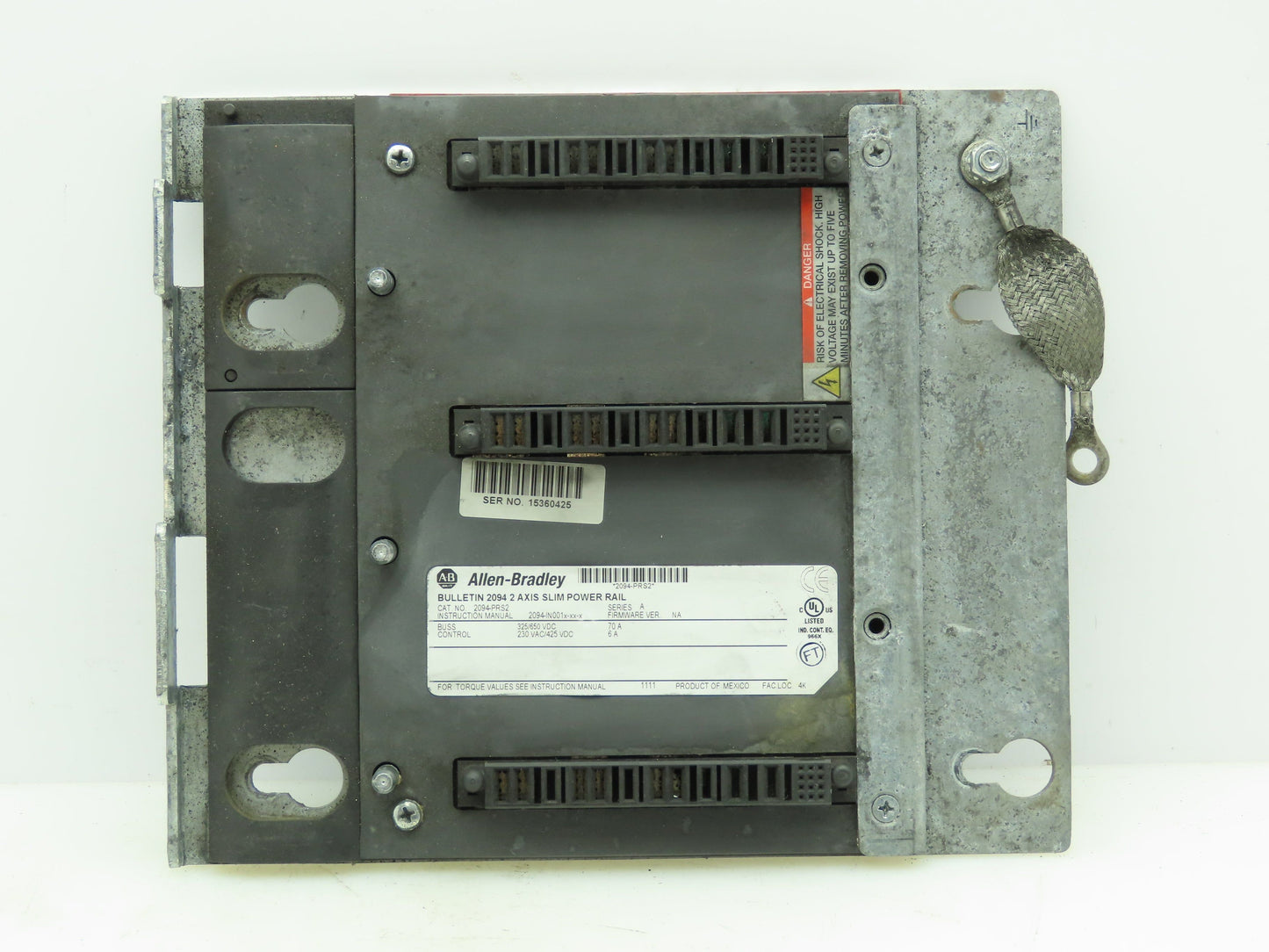 Allen Bradley 2094-PRS2 Series A 2 Axis Slim Power Rail Ground Ribbon