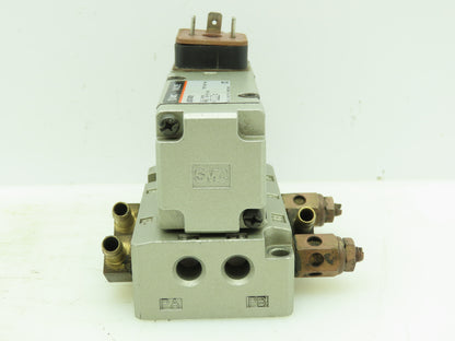SMC US7406 Pneumatic Directional 3-Way Air Solenoid Valve 120VAC 150PSI